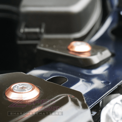 ZSPEC Stage-3 Dress Up Bolts® Fastener Kit for '14-17 Mazda3 2.0L, Stainless & Billet