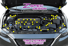 ZSPEC "Stage 3" Dress Up Bolts® Fastener Kit for '14-20 Mazda6 2.5L, Stainless & Billet