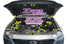 ZSPEC "Stage 2" Dress Up Bolts® Fastener Kit for '16-23 Mazda CX-9, Stainless & Billet