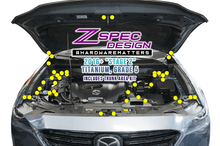 ZSPEC "Stage 2" Dress Up Bolts® Fastener Kit for '17-23 Mazda CX-5, Titanium