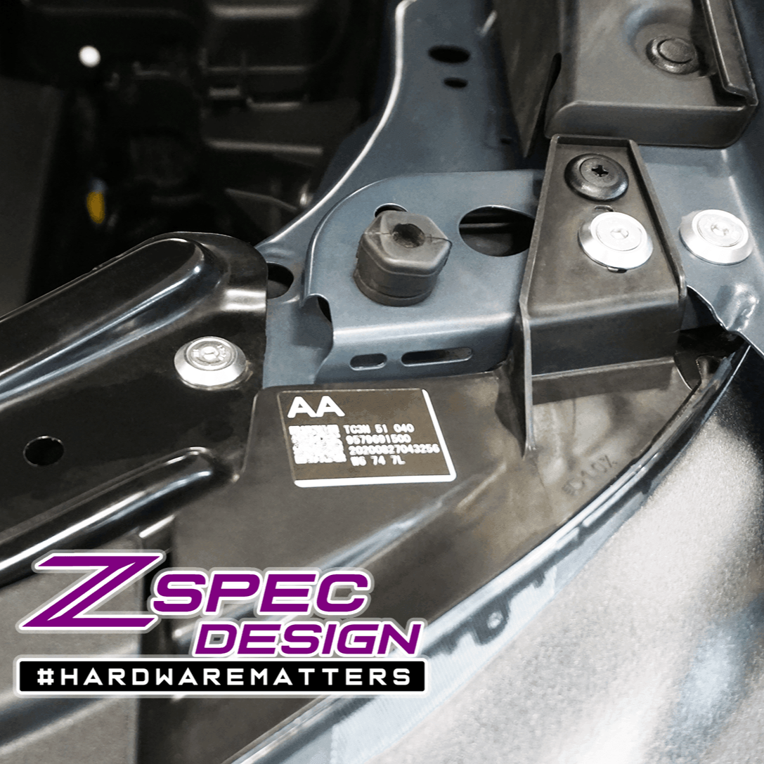 ZSPEC Stage-1 Dress Up Bolts® Fastener Kit for '16-23 Mazda CX-9, Stainless & Billet