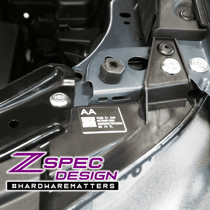 ZSPEC Stage-2 Dress Up Bolts® Fastener Kit for '17-23 Mazda CX-5, Stainless & Billet