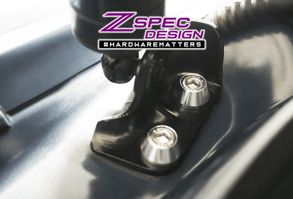 ZSPEC Dress Up Bolts® Trunk/Hatch Lift-Gate Fasteners for Mazda CX-3/CX-5/CX-9, Stainless & Billet