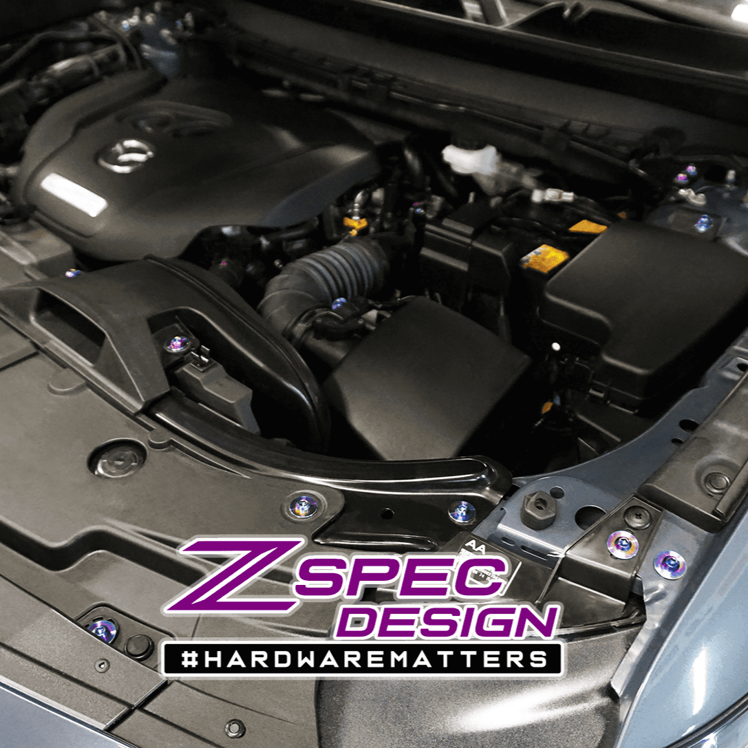 ZSPEC Stage-2 Dress Up Bolts® Fastener Kit for '16-23 Mazda CX-9, Titanium