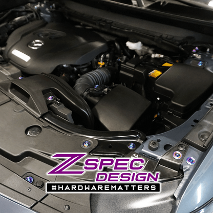 ZSPEC Stage-2 Dress Up Bolts® Fastener Kit for '17-23 Mazda CX-5, Titanium