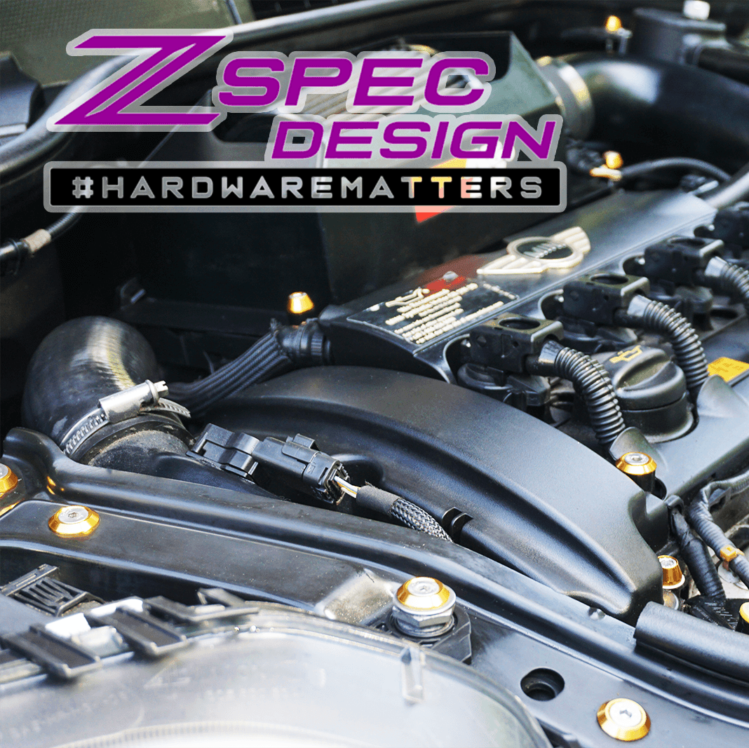 ZSPEC Stage-3 Dress Up Bolts® Fastener Kit for '06-13 Mini R56 Hatch/Hard-Top, Stainless & Billet