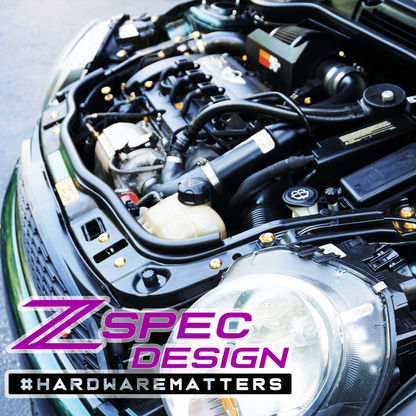ZSPEC Stage-3 Dress Up Bolts® Fastener Kit for '06-13 Mini R56 Hatch/Hard-Top, Stainless & Billet