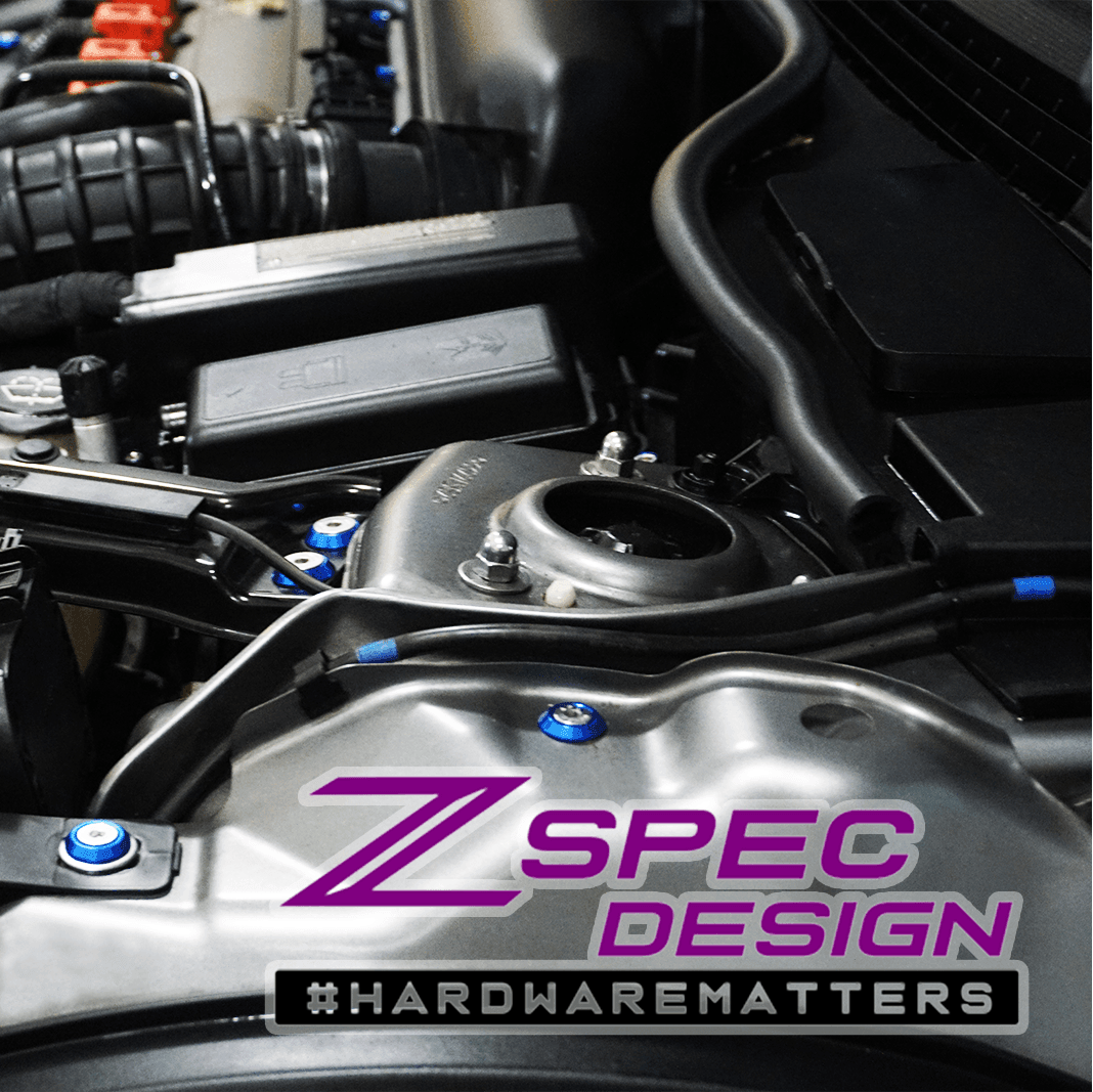 ZSPEC Stage-3 Dress Up Bolts® Fastener Kit for '07-14 Mini Clubman R55, Stainless & Billet