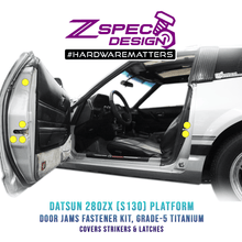ZSPEC Dress Up Bolts® Fastener Kit, Door Jams Area for Datsun 280zx S130, Titanium