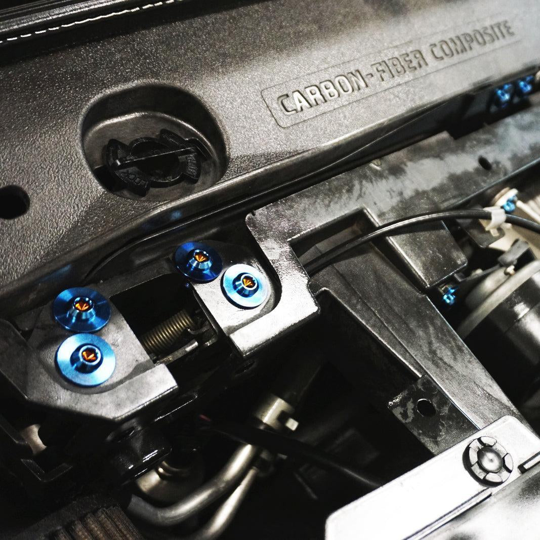 ZSPEC Stage-3 Dress Up Bolts® Fastener Kit for '09-23 Nissan GTR (R35), Titanium