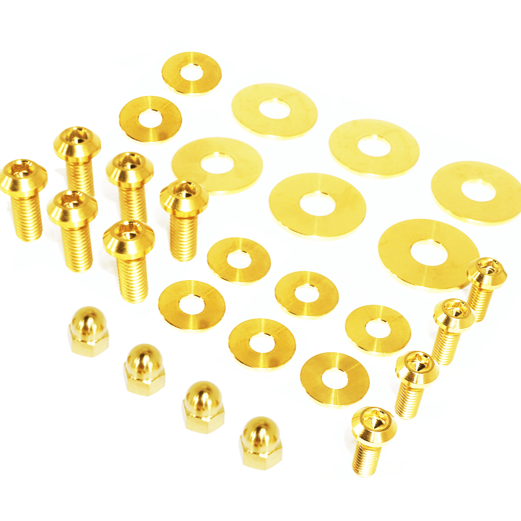 ZSPEC Trunk Area Dress Up Bolts® Fastener Kit for '09-23 Nissan GTR (R35), Titanium