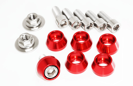 ZSPEC Strut Brace Fastener Kit for '03-09 Nissan 350z Z33, Stainless & Billet