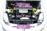 ZSPEC Strut Brace Fastener Kit for '03-09 Nissan 350z Z33, Stainless & Billet
