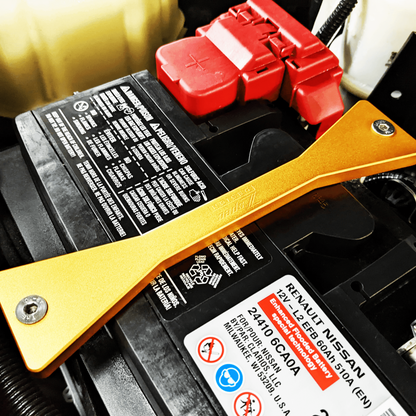 ZSPEC Battery Hold Down/Bracket for D41 Nissan Frontier, Stainless & Billet