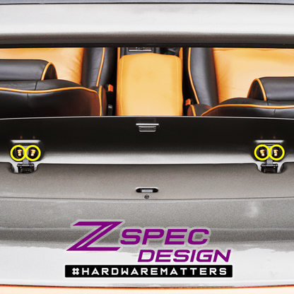 ZSPEC Wind Deflector Fastener Kit for '93-96 Nissan 300zx Convertible, Titanium