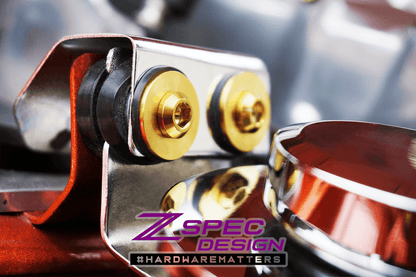 ZSPEC Power Steering Reservoir Fasteners for '90-96 Nissan 300zx Z32, Titanium