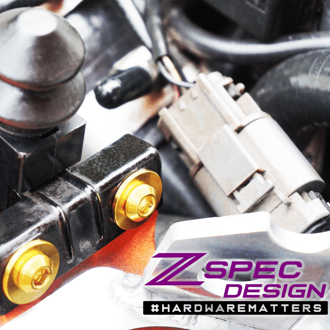 ZSPEC Stage-1 Dress Up Bolts® Hardware Kit for Nissan 300zx Z32, Titanium