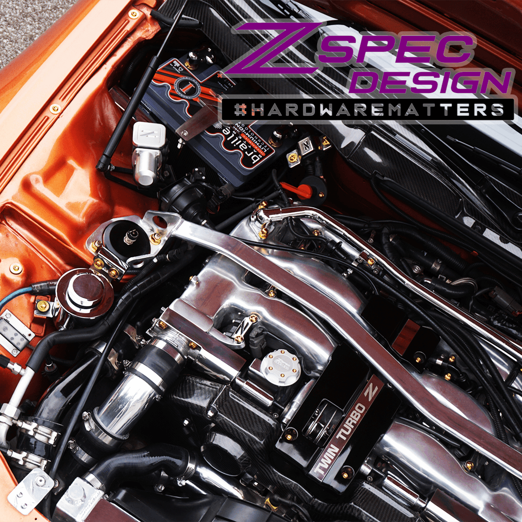 ZSPEC Stage-1 Dress Up Bolts® Hardware Kit for Nissan 300zx Z32, Titanium