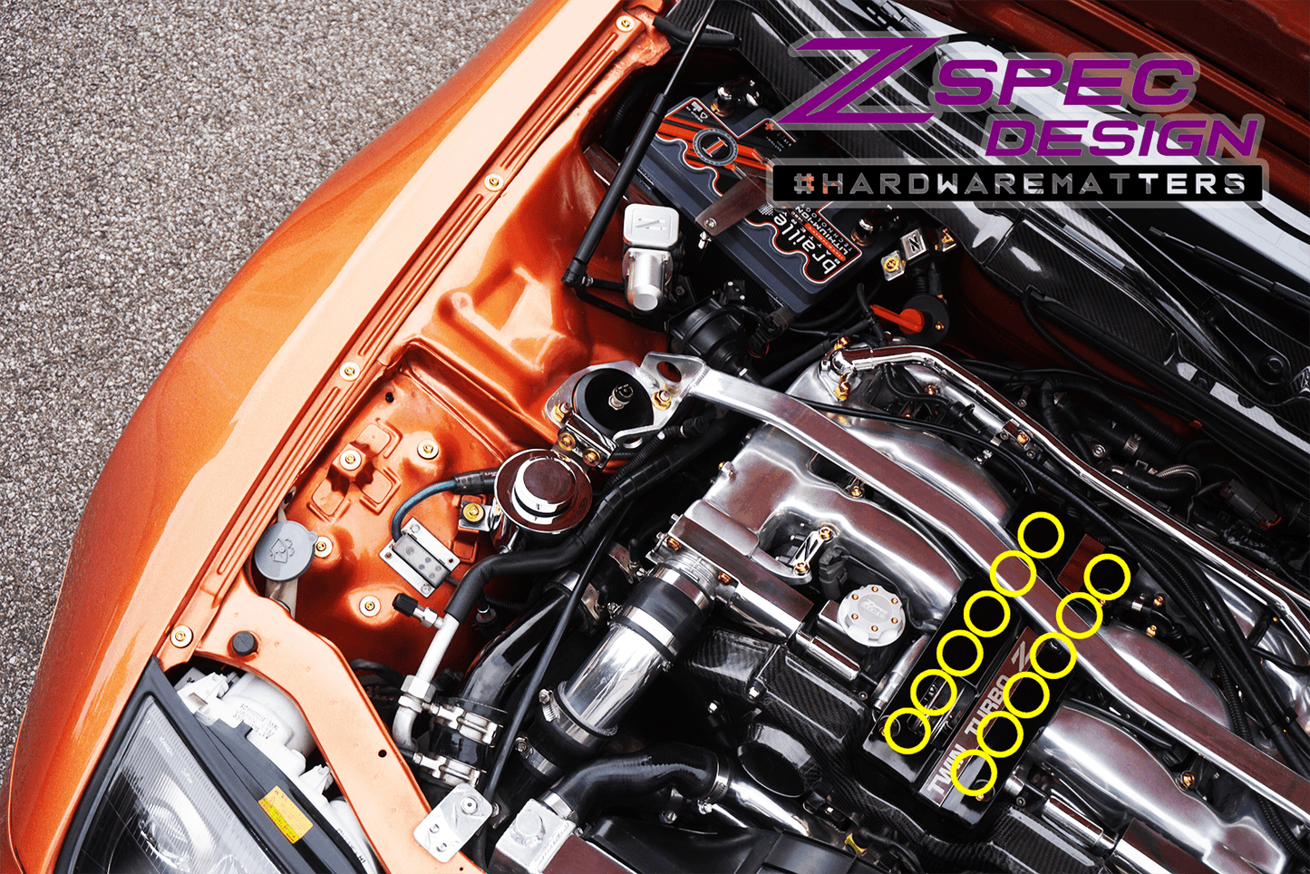 ZSPEC Fuel Injector Fastener Kit for Nissan Z32 300zx, Titanium