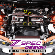 ZSPEC Throttle Cable Cover Fasteners for '90-96 Nissan 300zx Z32, Titanium