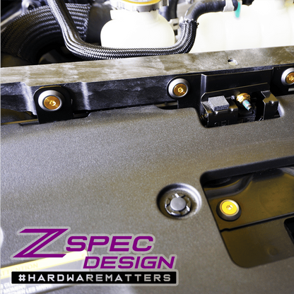 ZSPEC Stage-1 Dress Up Bolts® Hardware Kit for Nissan Z RZ34, Titanium & Billet