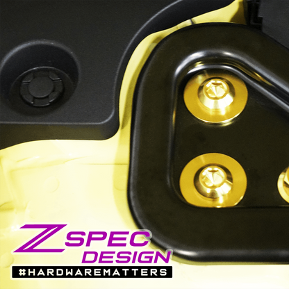 ZSPEC Stage-1 Dress Up Bolts® Hardware Kit for Nissan Z RZ34, Titanium & Billet