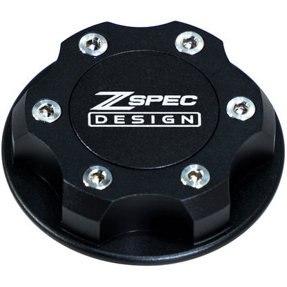 ZSPEC Billet Oil Filler Cap for Nissan/Infiniti/Datsun, Black Cap w/ Titanium Accent