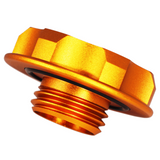 ZSPEC Billet Oil Filler Cap for Nissan/Infiniti/Datsun, Orange-Gold Cap w/Titanium Accents