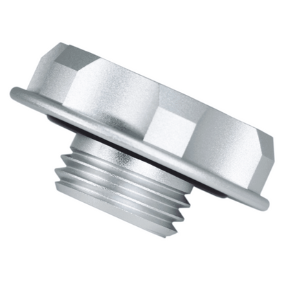 ZSPEC Billet Oil Filler Cap for Nissan/Infiniti/Datsun, Silver Cap w/ Titanium Accents