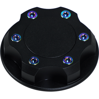 ZSPEC Billet Oil Filler Cap for Nissan/Infiniti/Datsun, Black Cap w/ Titanium Accent