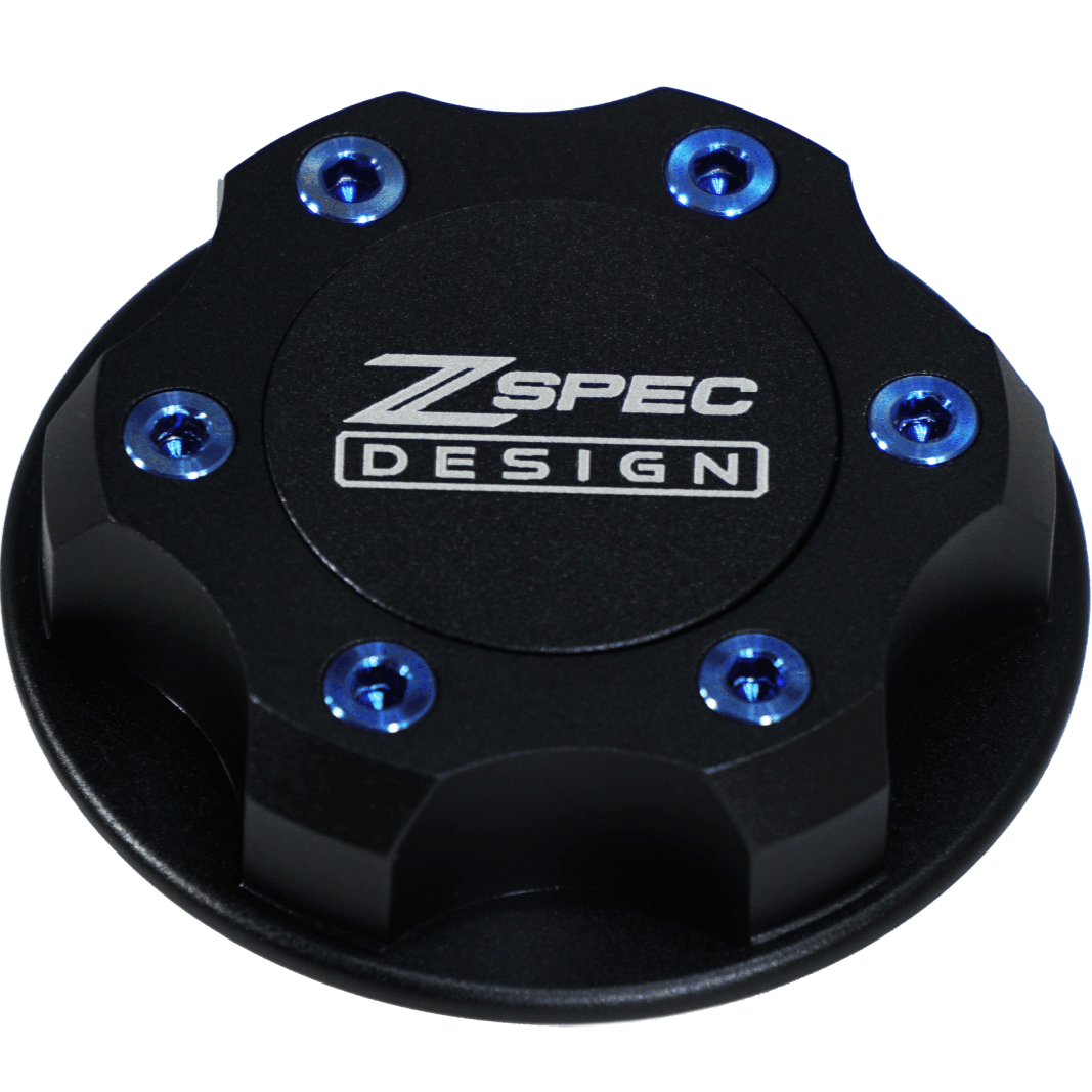 ZSPEC Billet Oil Filler Cap for Nissan/Infiniti/Datsun, Black Cap w/ Titanium Accent