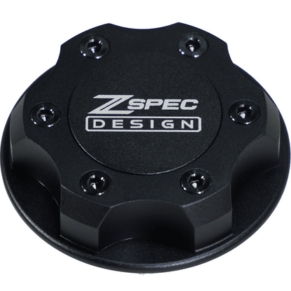 ZSPEC Billet Oil Filler Cap for Nissan/Infiniti/Datsun, Black Cap w/ Titanium Accent