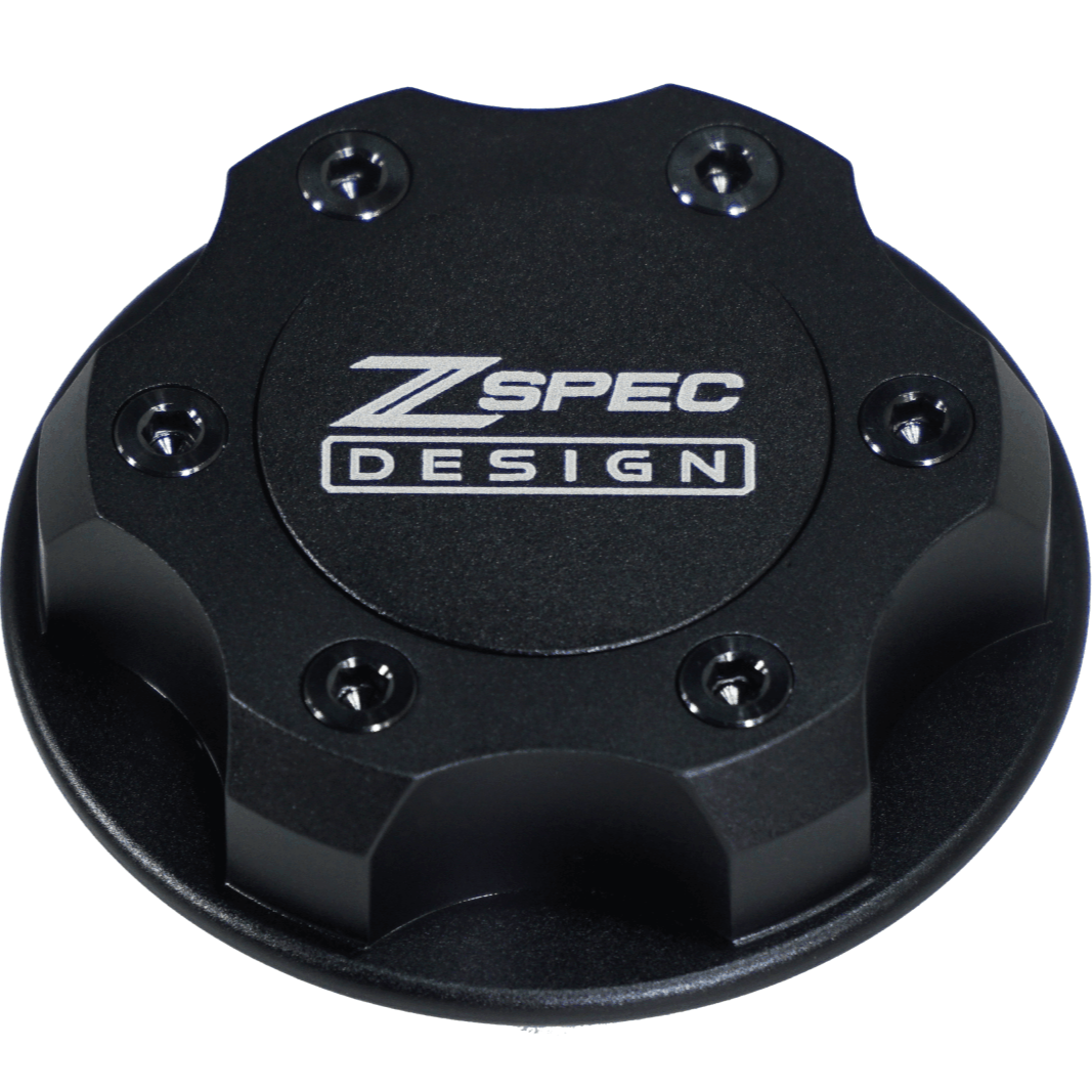 ZSPEC Billet Oil Filler Cap for Nissan/Infiniti/Datsun, Black Cap w/ Titanium Accent