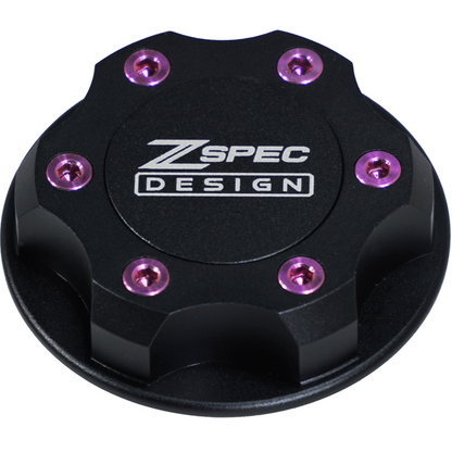 ZSPEC Billet Oil Filler Cap for Nissan/Infiniti/Datsun, Black Cap w/ Titanium Accent