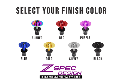 ZSPEC Plastic-Clips Replacements for Z1 Motorsports '23+ Nissan Z RZ34 Radiator Guide, Titanium