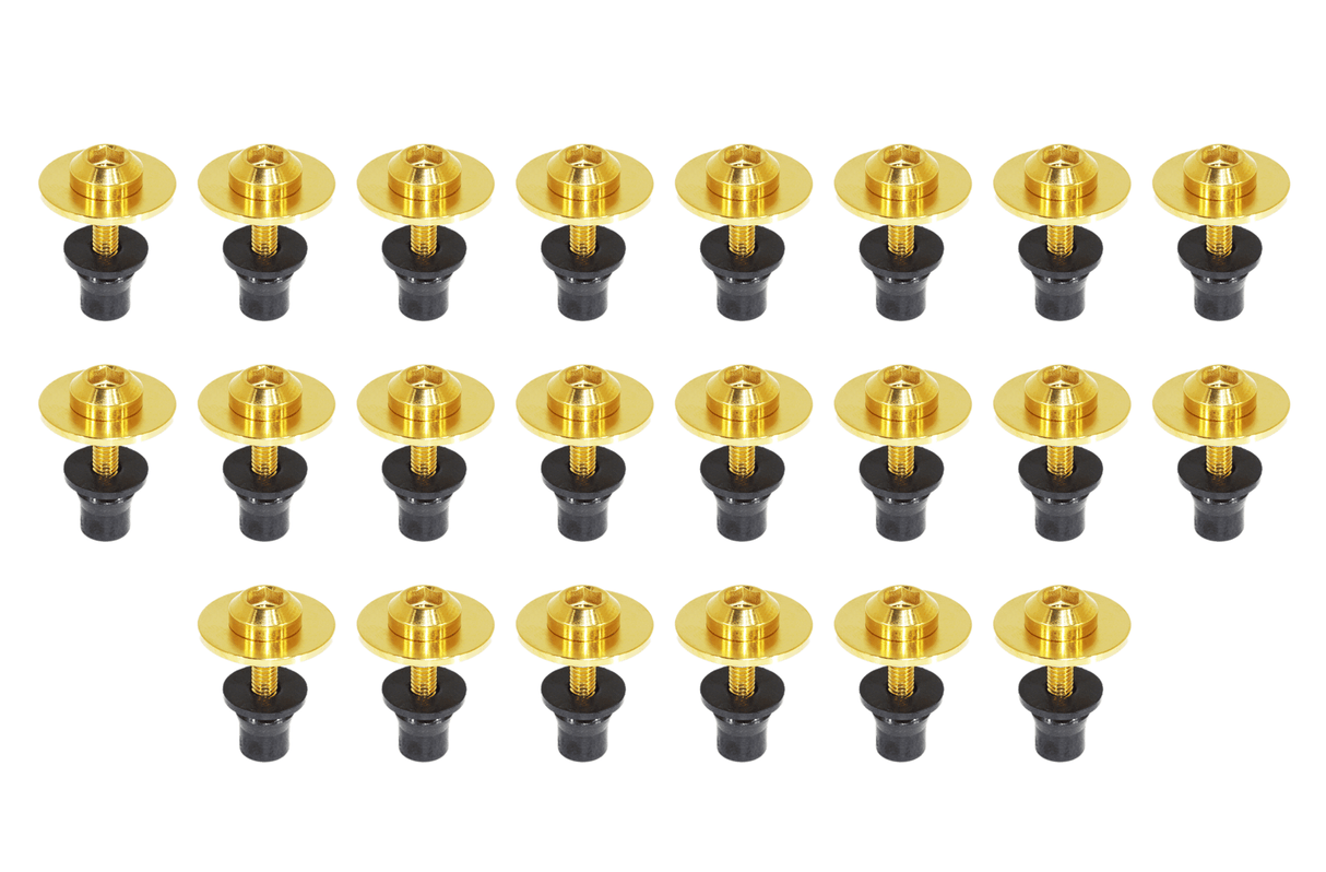 ZSPEC Plastic-Clips Replacement Kit for '03-09 Nissan 350z Z33, Grade-5 Titanium