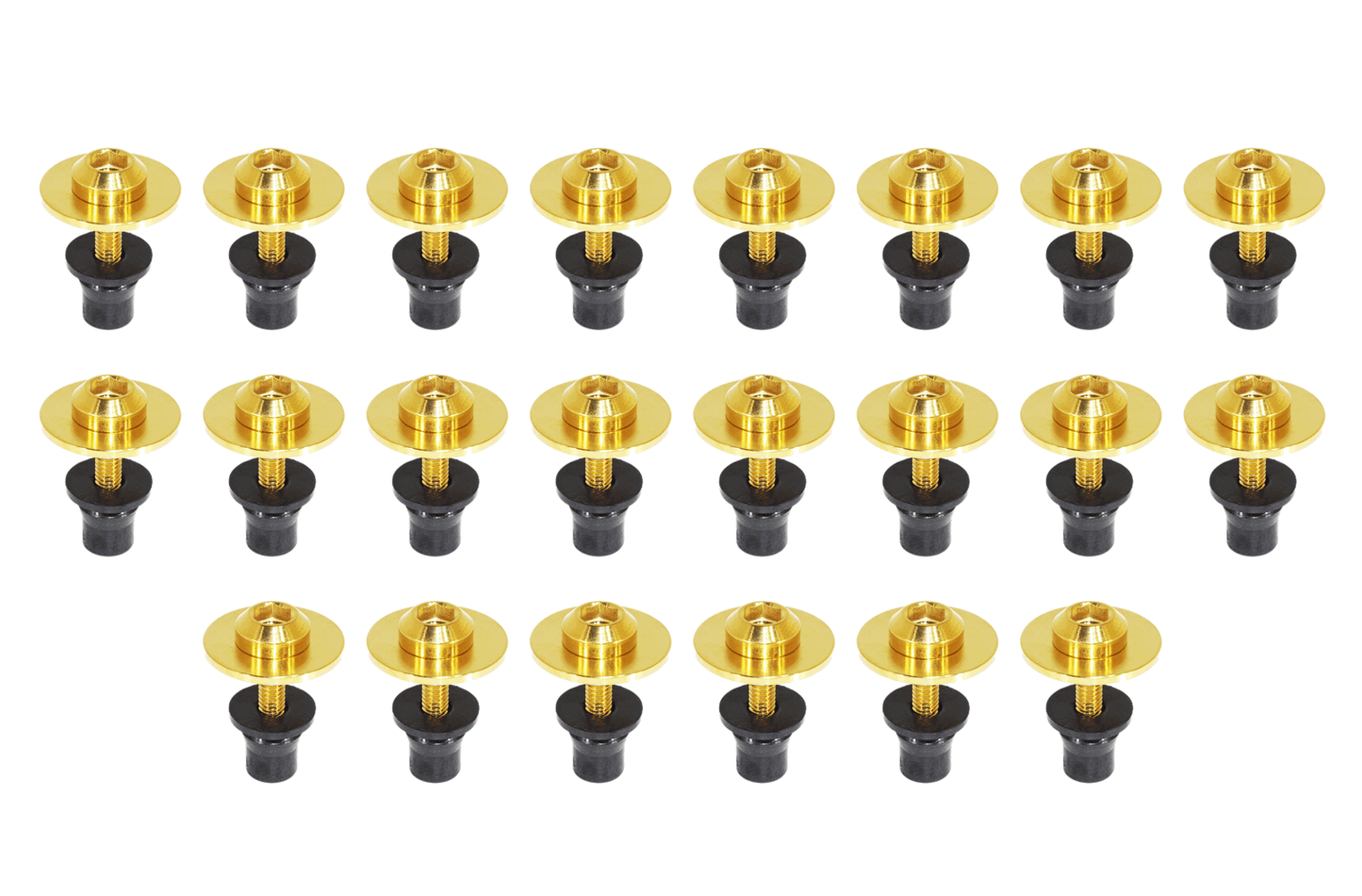 ZSPEC Plastic-Clips Replacement Kit for '03-09 Nissan 350z Z33, Grade-5 Titanium