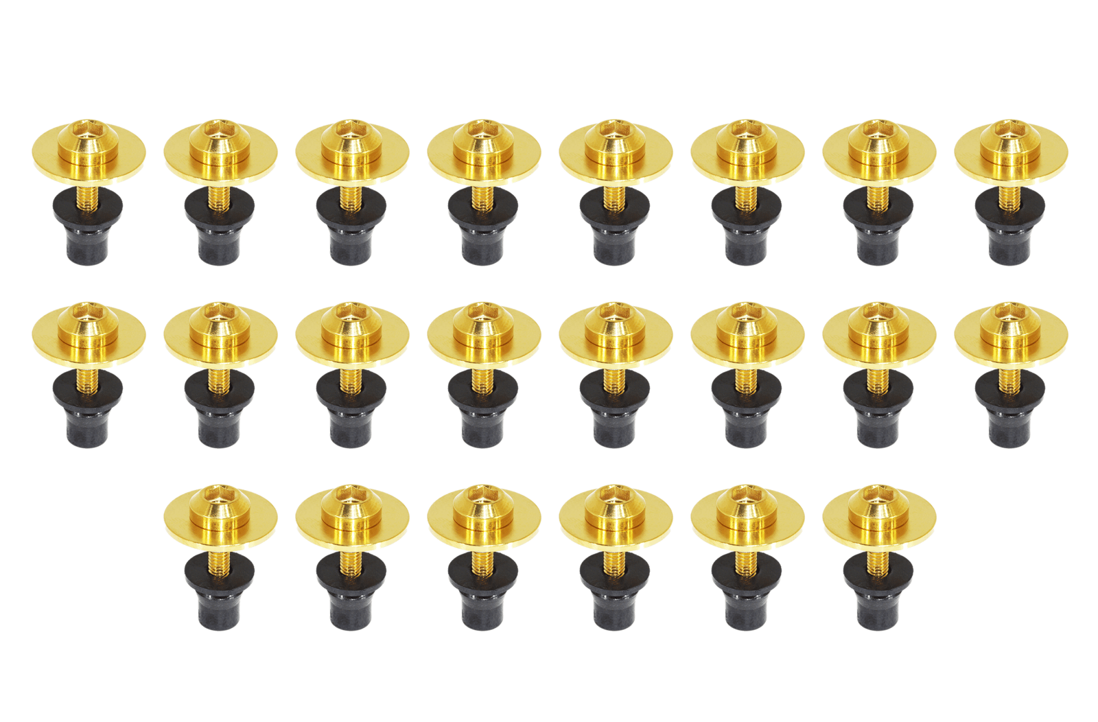 ZSPEC Plastic-Clips Replacement Kit for '03-09 Nissan 350z Z33, Grade-5 Titanium