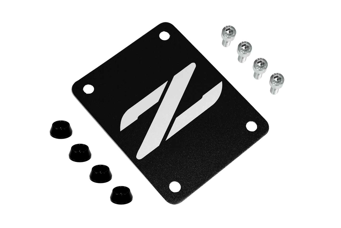 ZSPEC Black PTU Holes Cover Plate for Z32 300zx, Billet