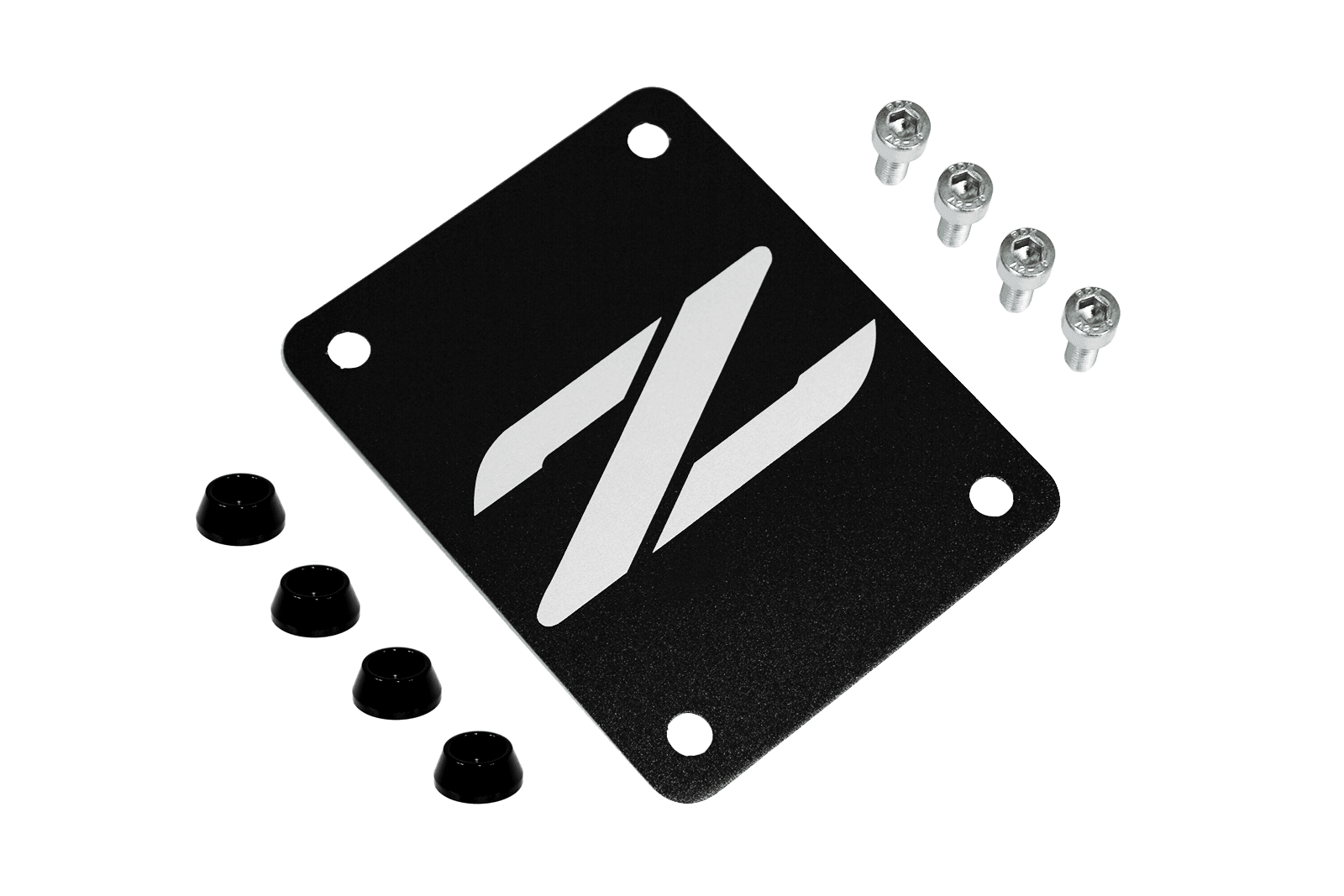 ZSPEC Black PTU Holes Cover Plate for Z32 300zx, Billet