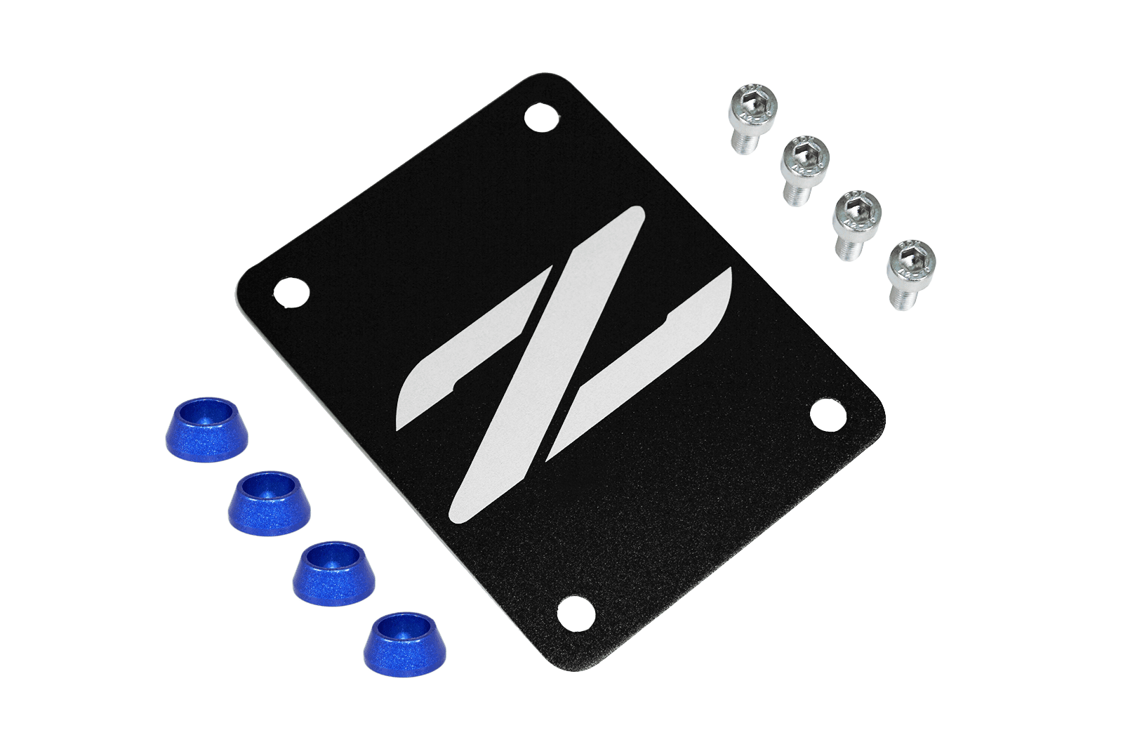 ZSPEC Black PTU Holes Cover Plate for Z32 300zx, Billet