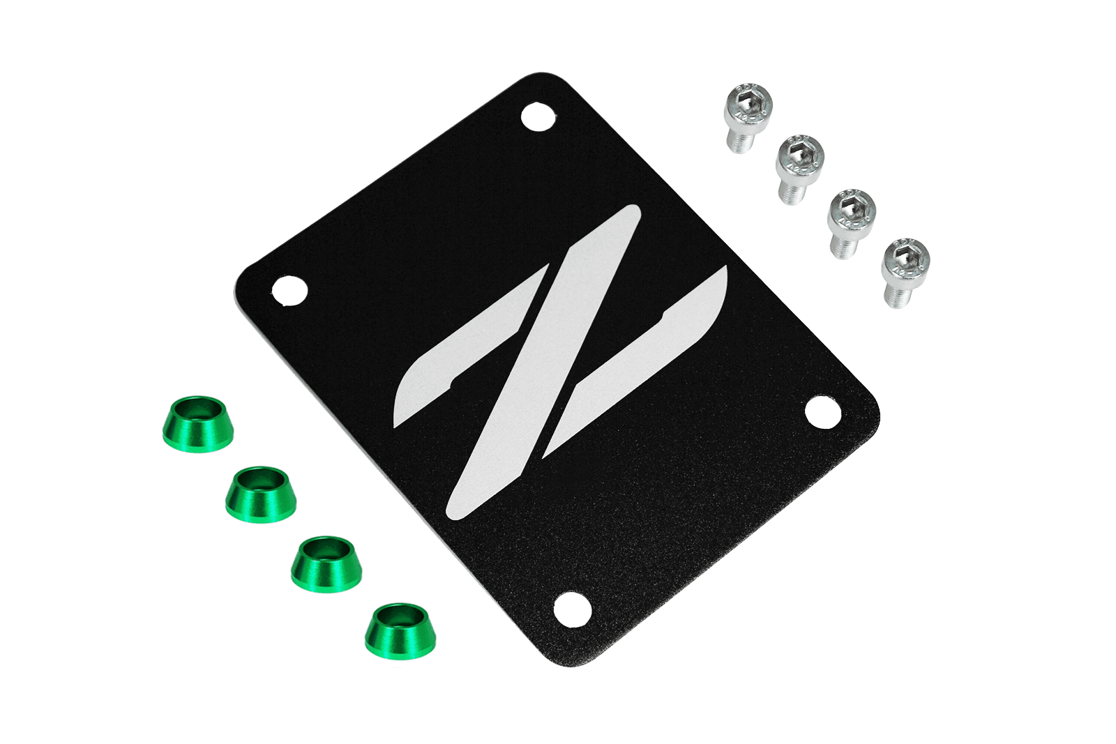 ZSPEC Black PTU Holes Cover Plate for Z32 300zx, Billet
