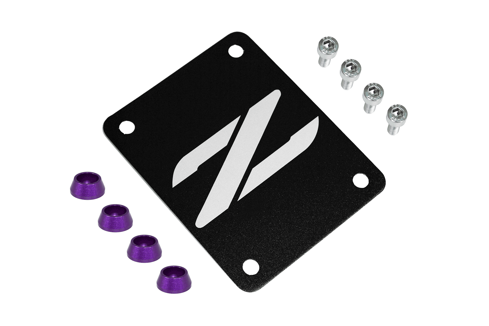 ZSPEC Black PTU Holes Cover Plate for Z32 300zx, Billet