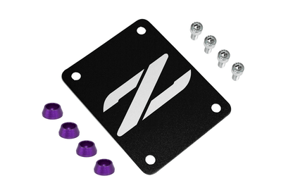ZSPEC Black PTU Holes Cover Plate for Z32 300zx, Billet