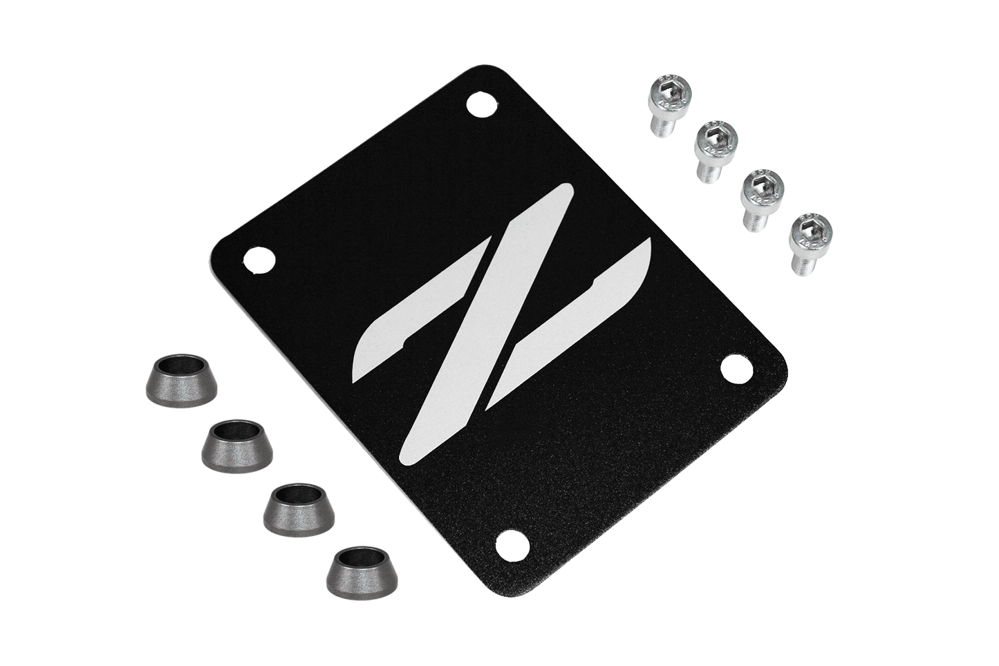 ZSPEC Black PTU Holes Cover Plate for Z32 300zx, Billet