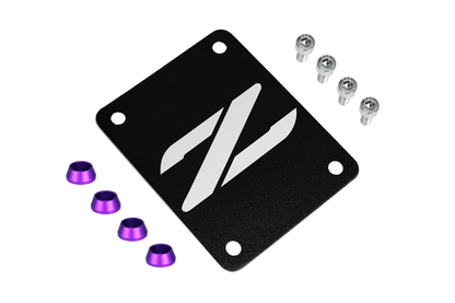 ZSPEC Black PTU Holes Cover Plate for Z32 300zx, Billet