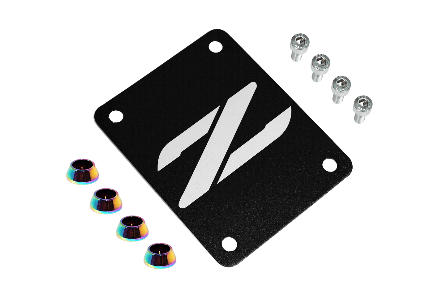 ZSPEC Black PTU Holes Cover Plate for Z32 300zx, Billet