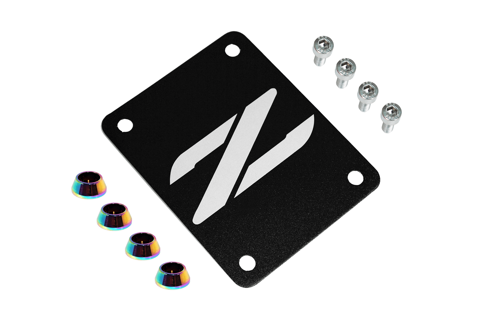ZSPEC Black PTU Holes Cover Plate for Z32 300zx, Billet