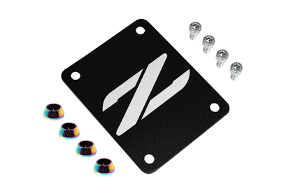 ZSPEC Black PTU Holes Cover Plate for Z32 300zx, Billet