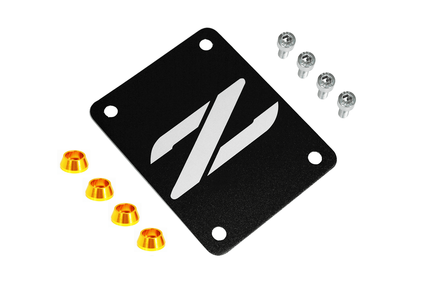 ZSPEC Black PTU Holes Cover Plate for Z32 300zx, Billet